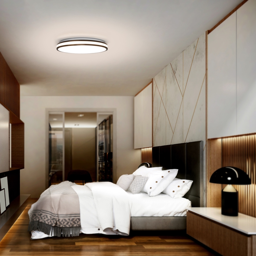 LED Dimmable ceiling light LASKOS LED/48W/230V 3000-6500K black + remote control