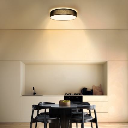 LED Dimmable ceiling light PENLEY LED/48W/230V 3000-6500K d. 40 cm black + remote control