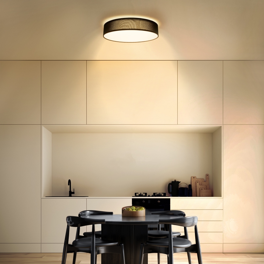 LED Dimmable ceiling light PENLEY LED/48W/230V 3000-6500K d. 40 cm black + remote control