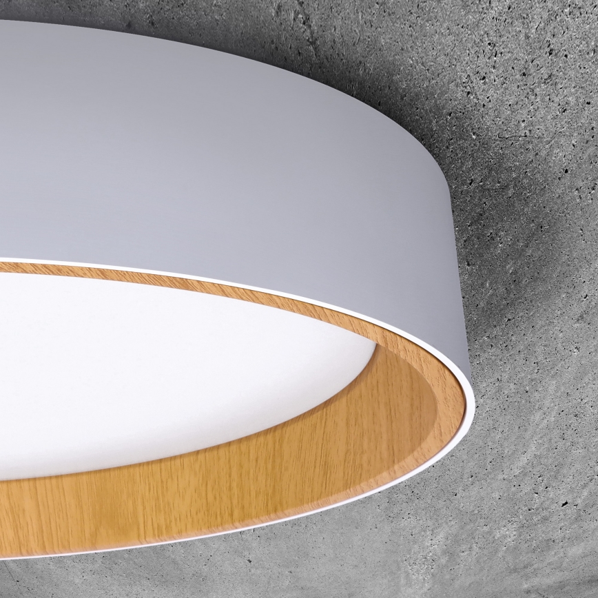 LED Dimmable ceiling light LARIOS LED/48W/230V 3000-6500K d. 39 cm white + remote control