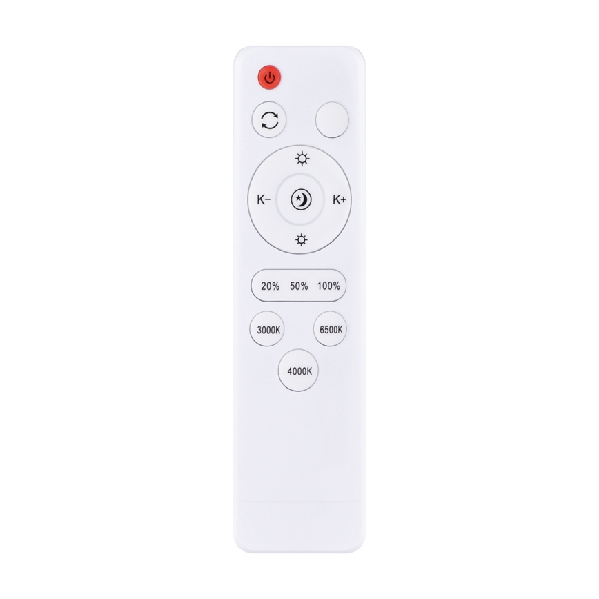 LED Dimmable ceiling light LARIOS LED/48W/230V 3000-6500K d. 39 cm white + remote control