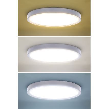 LED Dimmable ceiling light ESTELA LED/36W/230V d. 30 cm white + remote control