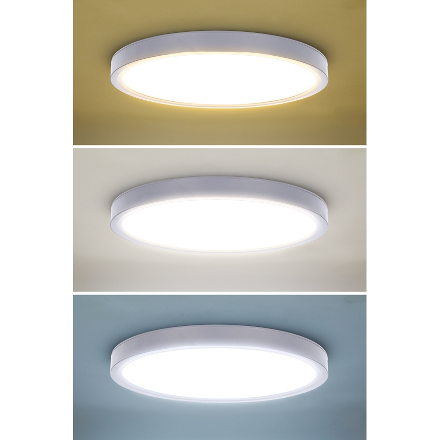 LED Dimmable ceiling light ESTELA LED/36W/230V d. 30 cm white + remote control