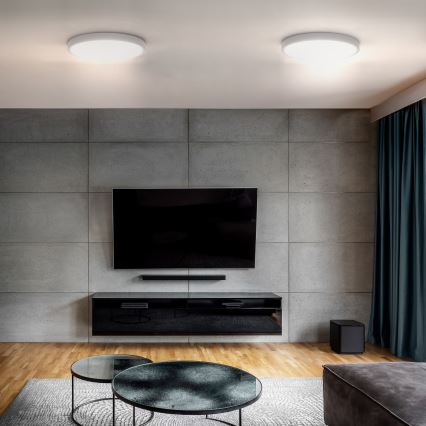 LED Dimmable ceiling light ESTELA LED/36W/230V d. 30 cm white + remote control