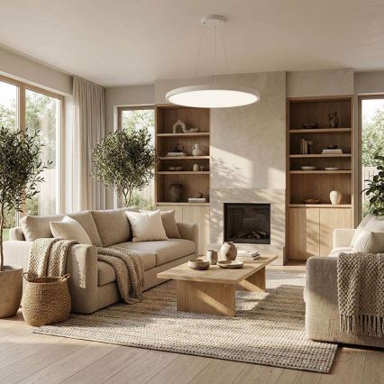 Dimmable LED ceiling light surface-mounted/pendant LED/50W/230V 3000-6500K + remote control