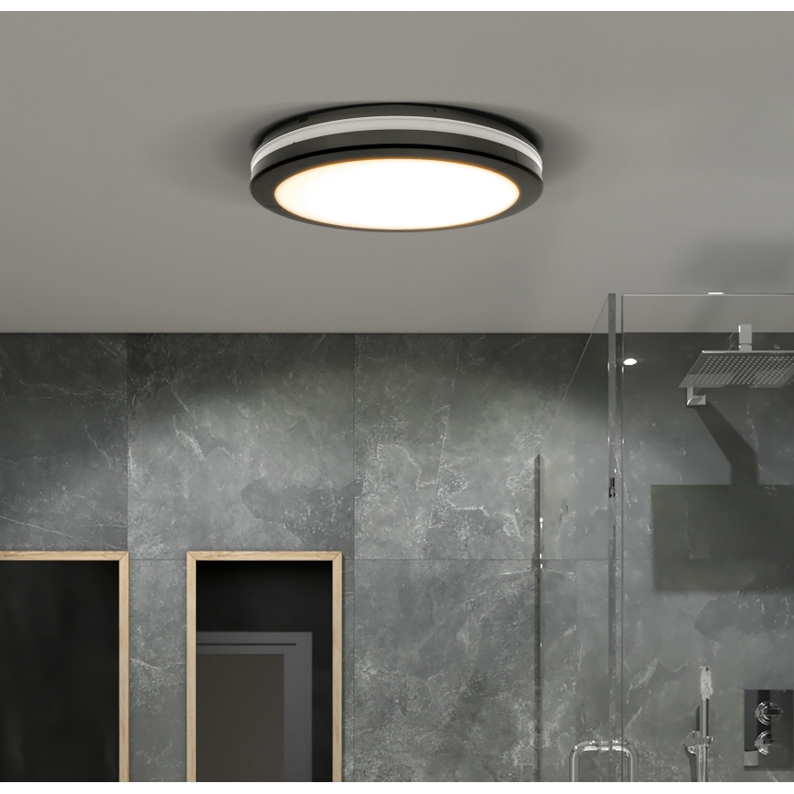 LED Dimmable outdoor ceiling light LED/36W/40W/44W/230V 3000/4000/6500K IP65 black