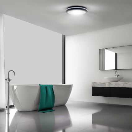 LED Dimmable outdoor ceiling light LED/36W/40W/44W/230V 3000/4000/6500K IP65 black