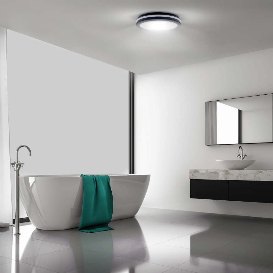 LED Dimmable outdoor ceiling light LED/36W/40W/44W/230V 3000/4000/6500K IP65 black