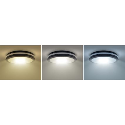 LED Dimmable outdoor ceiling light LED/36W/40W/44W/230V 3000/4000/6500K IP65 black