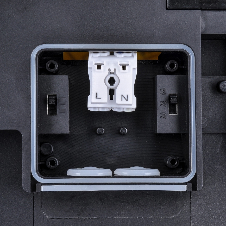 LED Dimmable outdoor ceiling light LED/36W/40W/44W/230V 3000/4000/6500K IP65 black