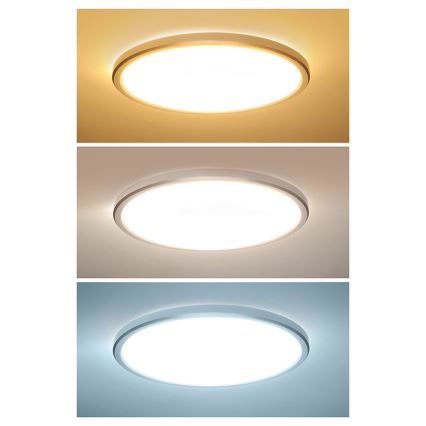 ACATE LED Bathroom Ceiling Light LED/24W/230V 3000/4000/6000K Ø 29.3 cm IP54