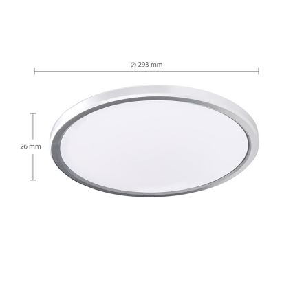 ACATE LED Bathroom Ceiling Light LED/24W/230V 3000/4000/6000K Ø 29.3 cm IP54