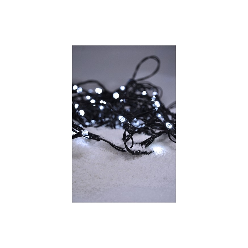 LED Christmas outdoor chain 100xLED/230V 10m IP44 cold white