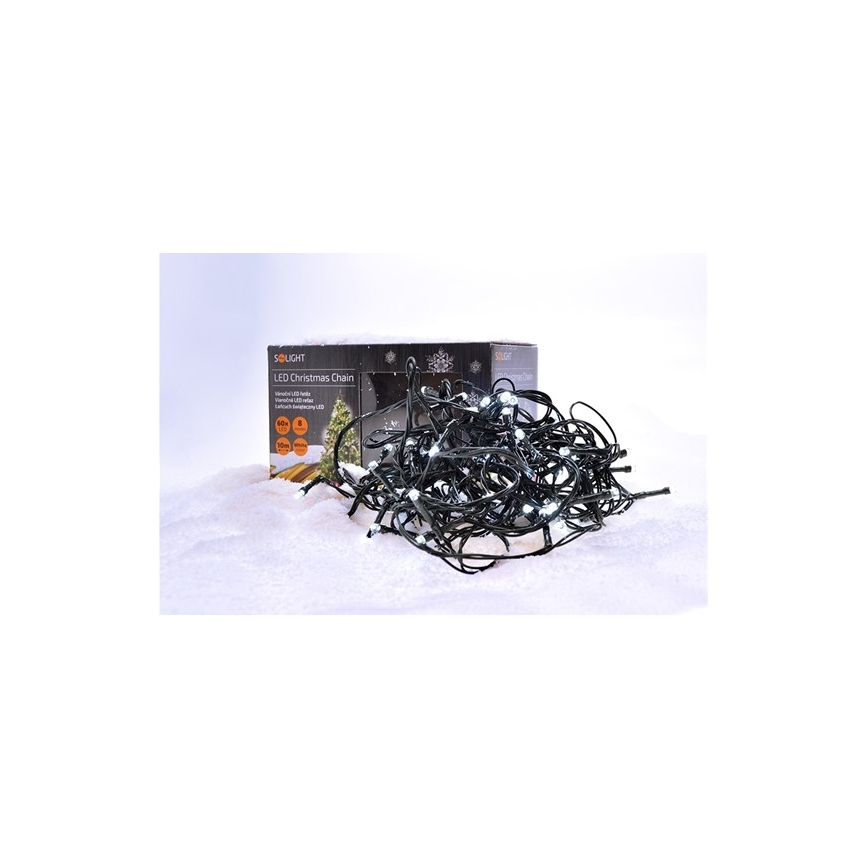 LED Christmas outdoor chain 100xLED/230V 10m IP44 cold white