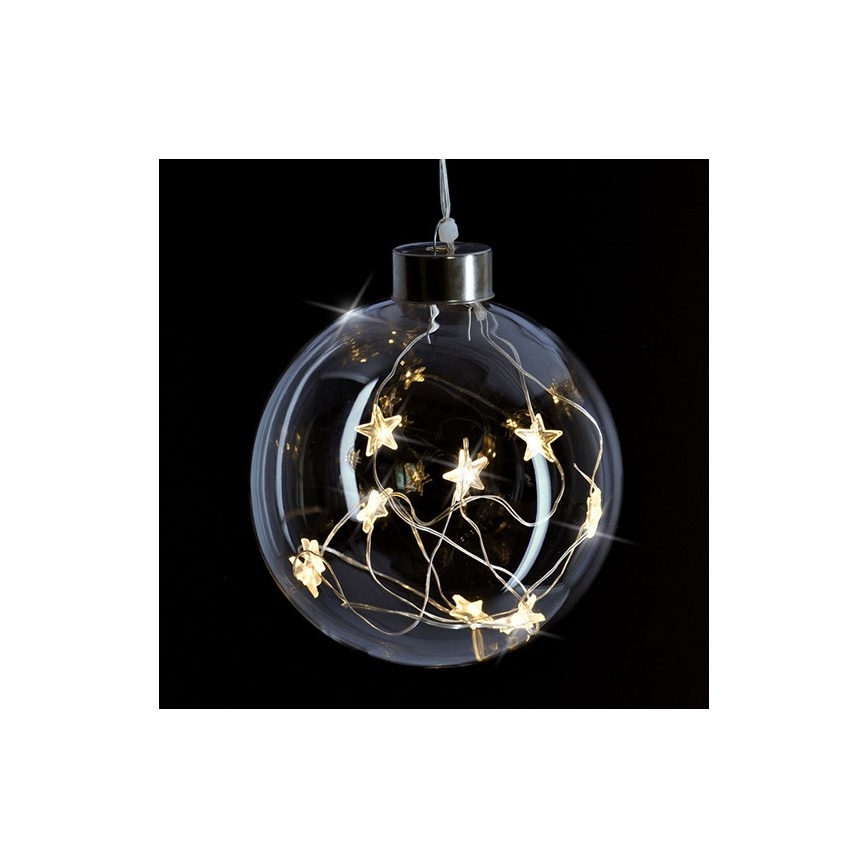 LED Christmas ball 10xLED/2xAA