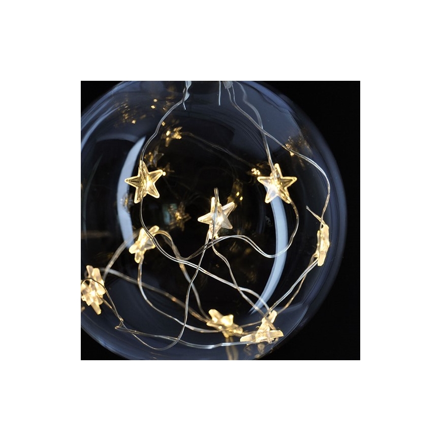 LED Christmas ball 10xLED/2xAA