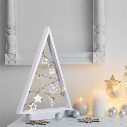LED Christmas decoration 15xLED/2xAA