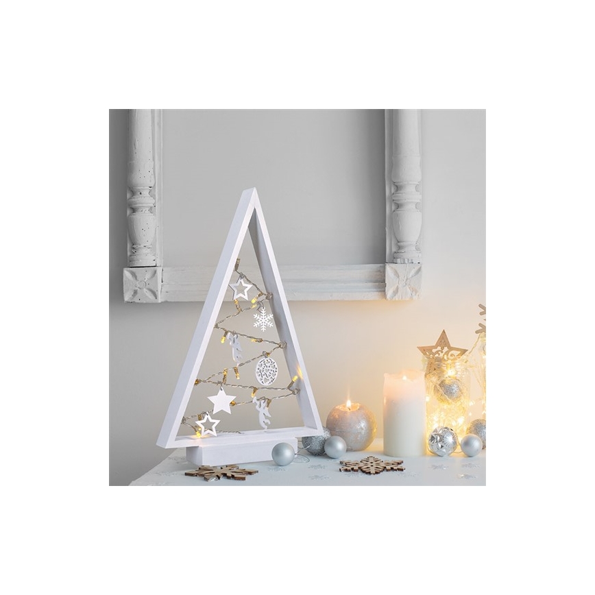 LED Christmas decoration 15xLED/2xAA