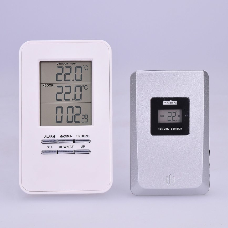 Digital thermometer with sensor 2xAAA