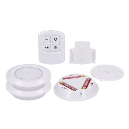 SET 3x LED Dimming light with remote control LED/3xAAA