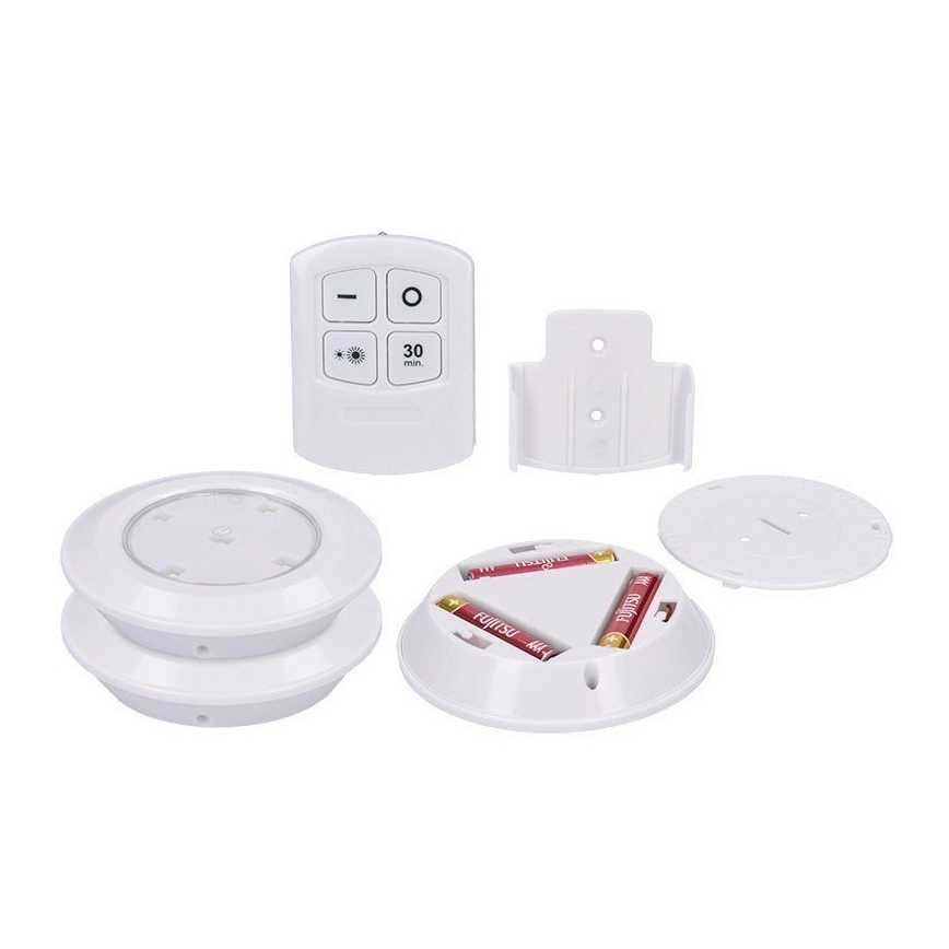 SET 3x LED Dimming light with remote control LED/3xAAA