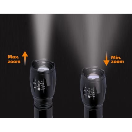 Rechargeable LED flashlight LED/Li-Ion 5V