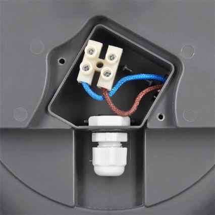 LED Outdoor ceiling light LED/13W/230V IP54 anthracite