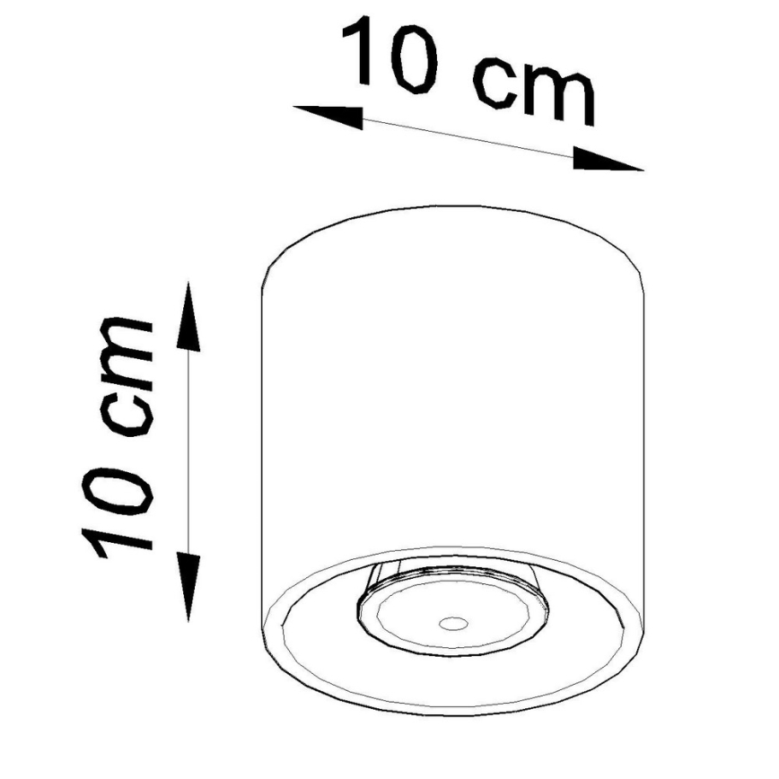 Spotlight ORBIS 1 1xGU10/10W/230V white