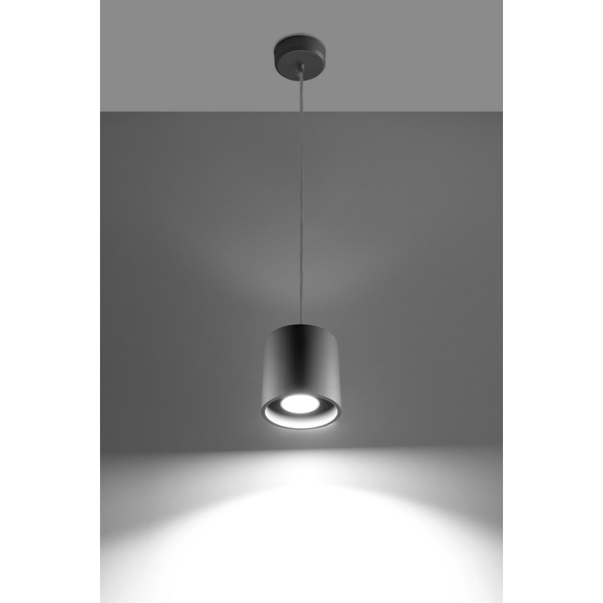 Sollux SL.0052 - Chandelier on a string ORBIS 1 1xGU10/40W/230V grey