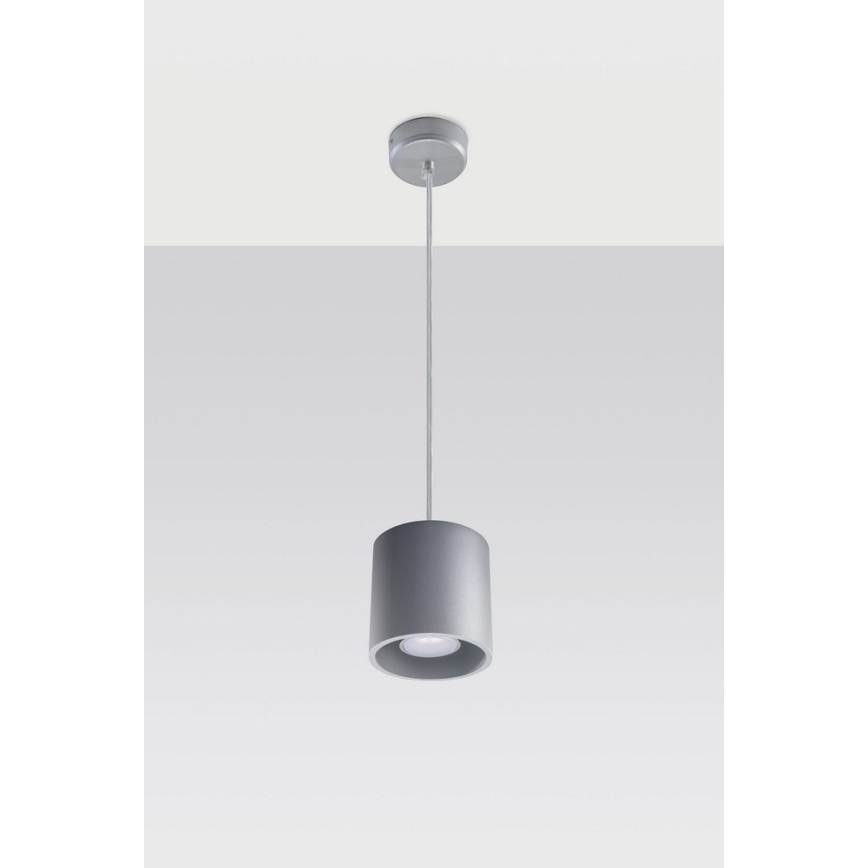 Sollux SL.0052 - Chandelier on a string ORBIS 1 1xGU10/40W/230V grey