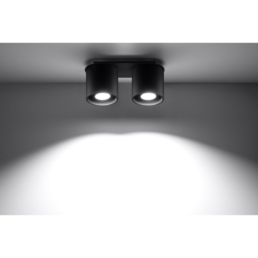 Spotlight ORBIS 2 2xGU10/40W/230V black