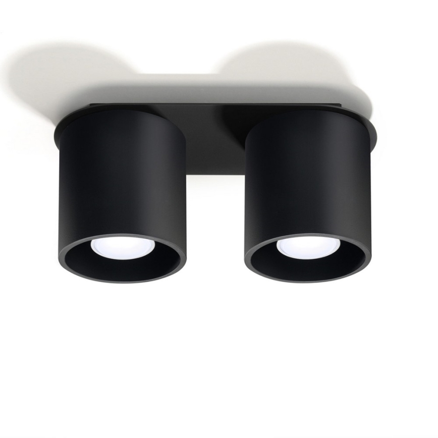 Spotlight ORBIS 2 2xGU10/40W/230V black