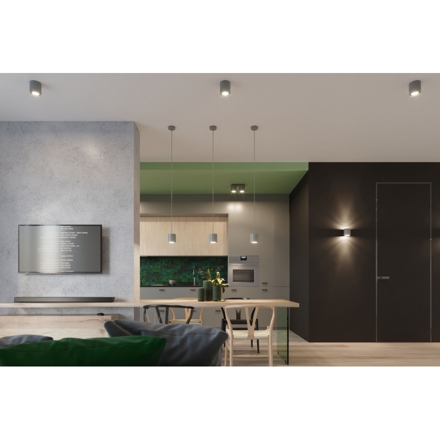 Spotlight ORBIS 2 2xGU10/40W/230V grey