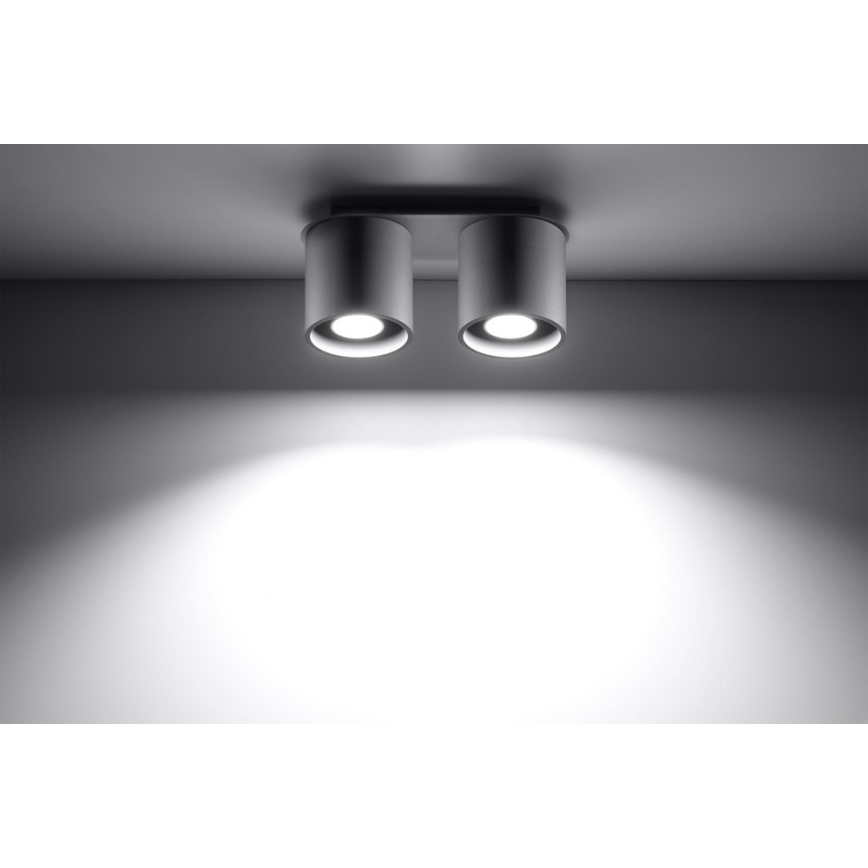 Spotlight ORBIS 2 2xGU10/40W/230V grey
