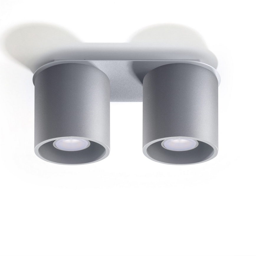 Spotlight ORBIS 2 2xGU10/40W/230V grey