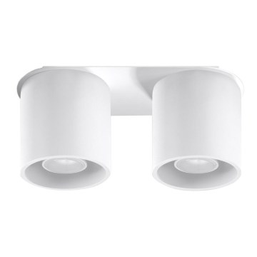 Sollux SL.0056 - Ceiling light ORBIS 2 2xGU10/40W/230V white