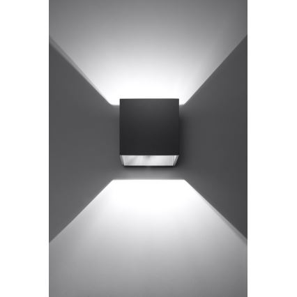 Wall spotlight QUAD 1 1xG9/8W/230V black