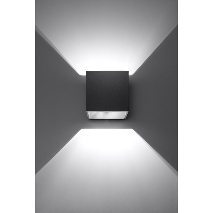 Wall spotlight QUAD 1 1xG9/8W/230V black