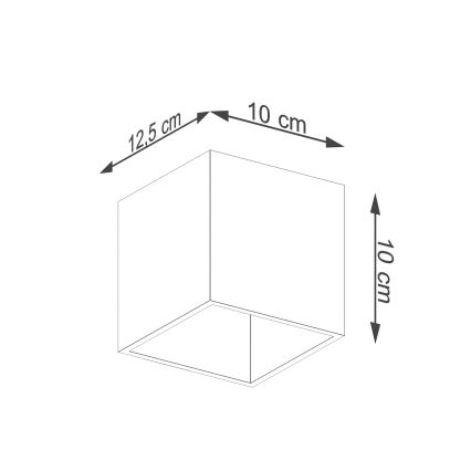 Wall spotlight QUAD 1 1xG9/8W/230V black