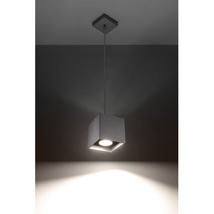 Sollux SL.0061 - Chandelier on a string QUAD 1 1xGU10/40W/230V grey