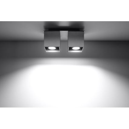 Spotlight QUAD 2 2xGU10/40W/230V grey