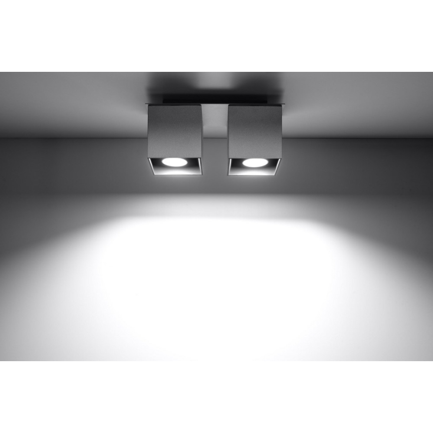 Spotlight QUAD 2 2xGU10/40W/230V grey