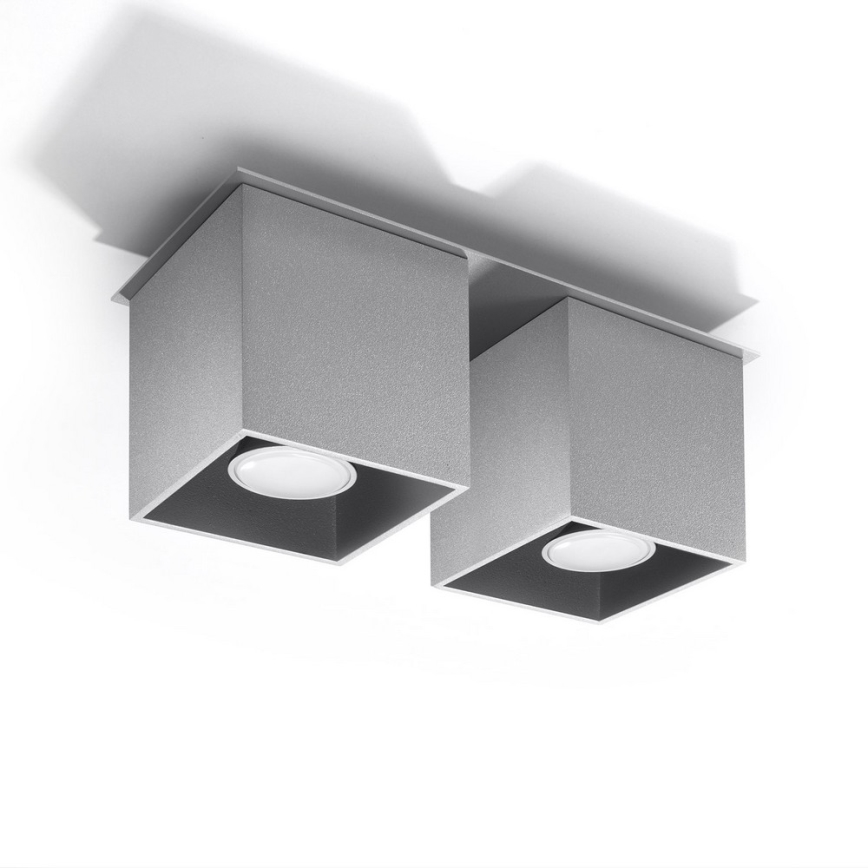 Spotlight QUAD 2 2xGU10/40W/230V grey