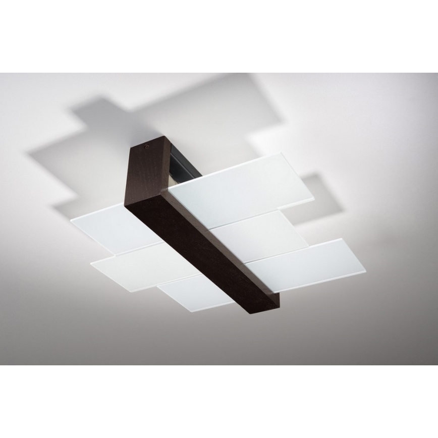 Ceiling light FENIKS 2 2xE27/60W/230V Birch/beech/wenge