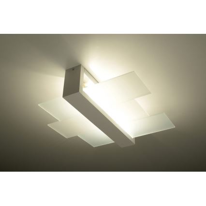 Ceiling light FENIKS 2 2xE27/60W/230V Birch/beech/white