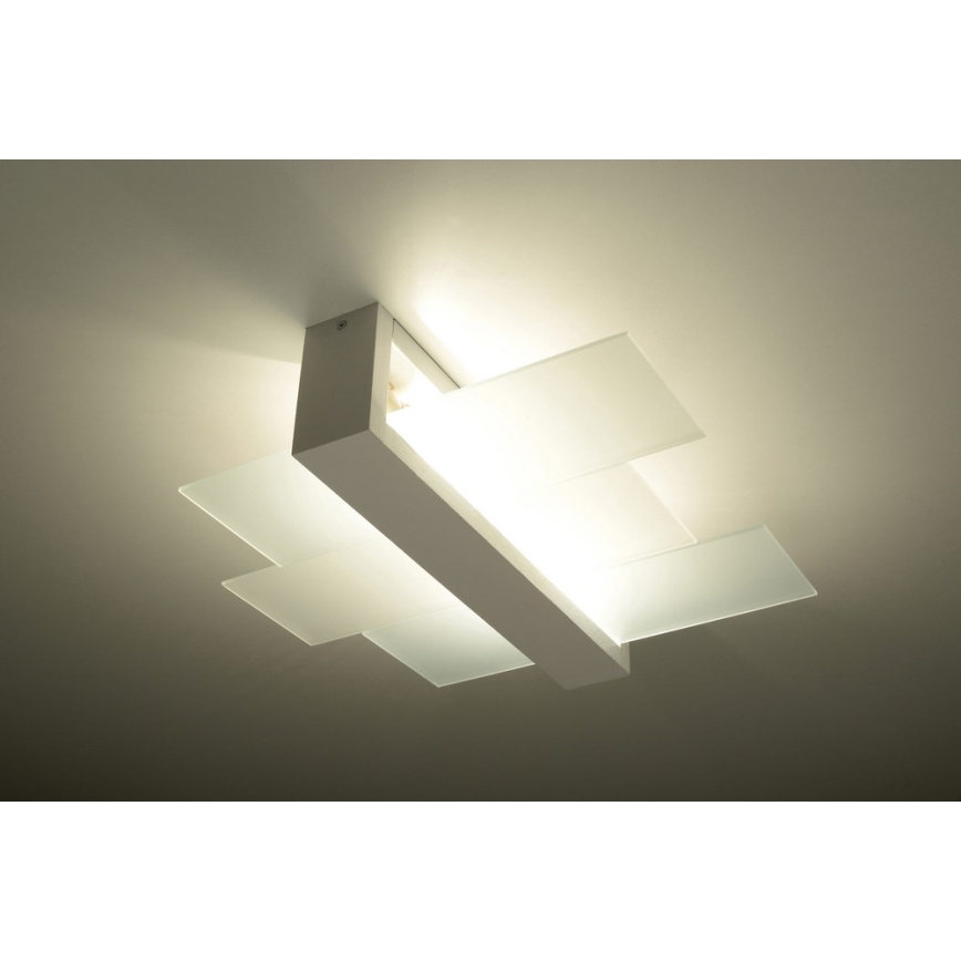 Ceiling light FENIKS 2 2xE27/60W/230V Birch/beech/white