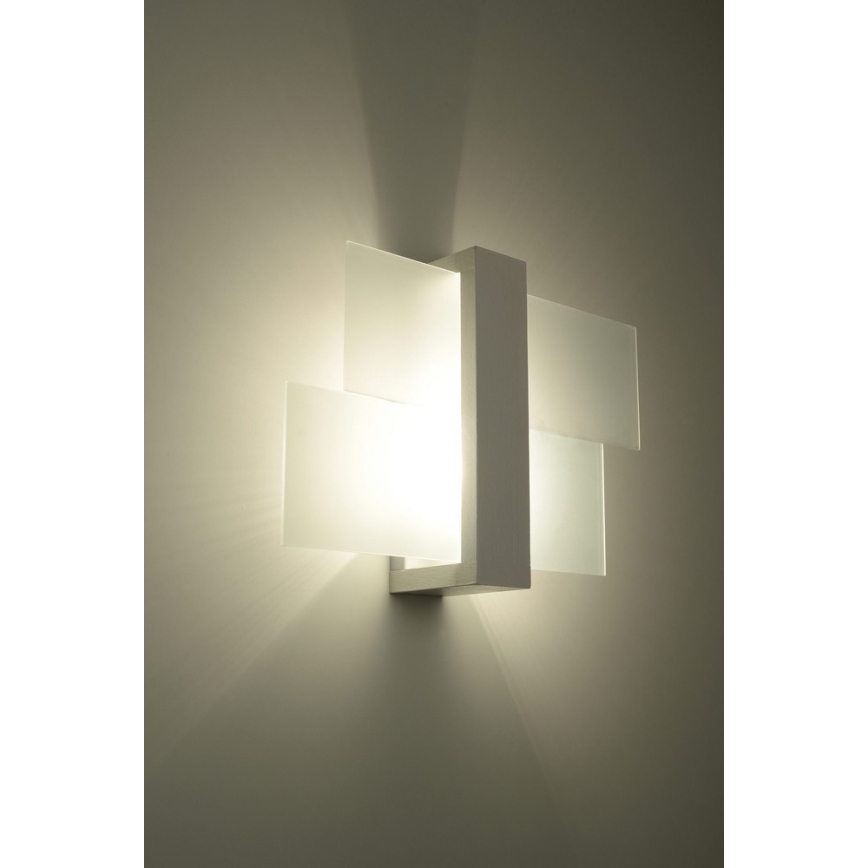 Wall light FENIKS 1 1xE27/60W/230V Birch/beech/white