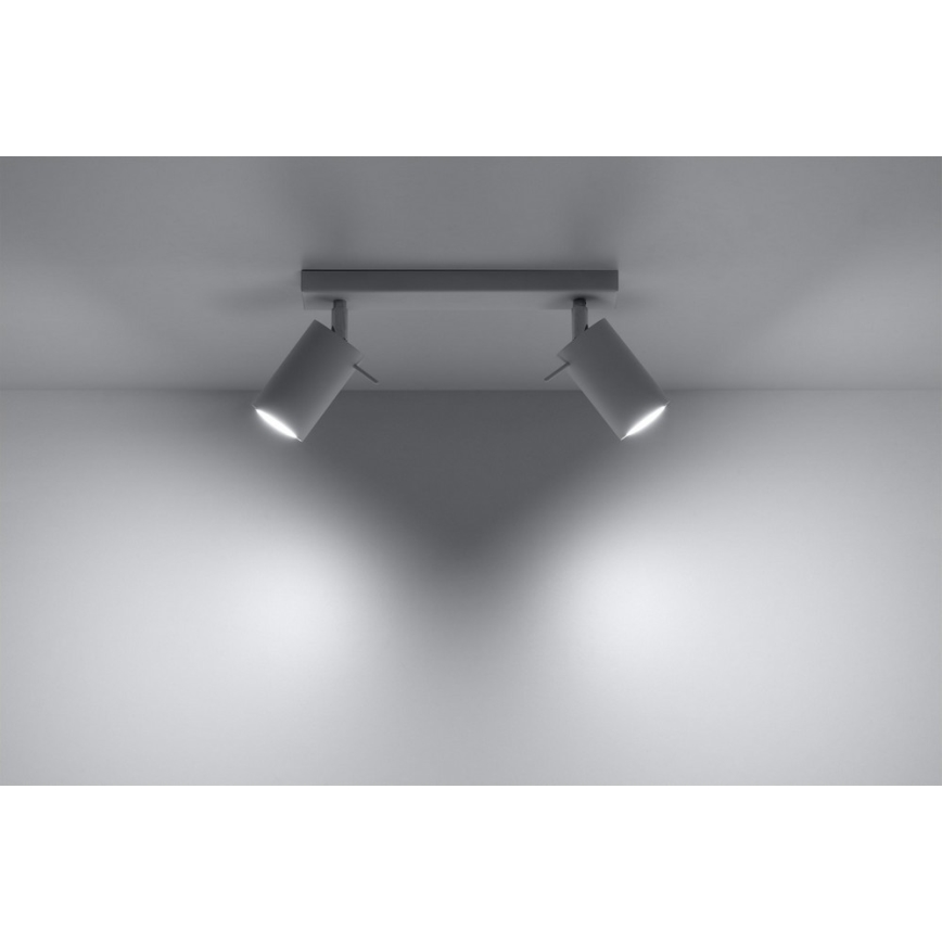 Spotlight RING 2 2xGU10/10W/230V white