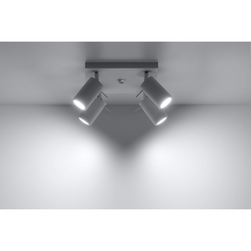 Spotlight RING 4 4xGU10/10W/230V white