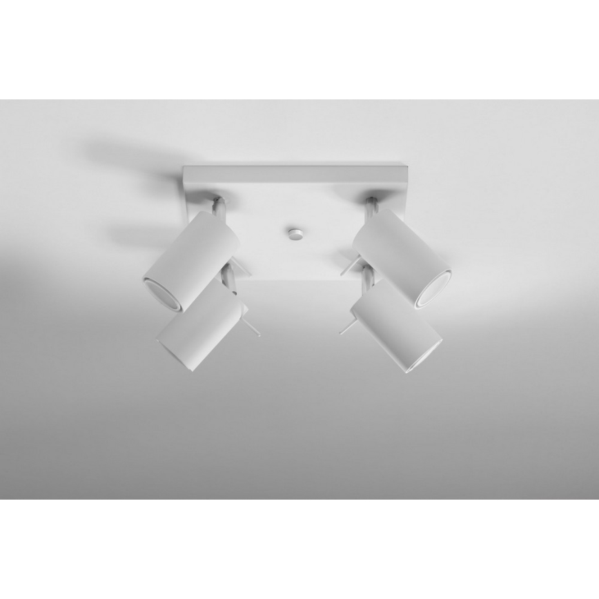 Spotlight RING 4 4xGU10/10W/230V white
